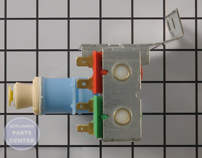 Water Inlet Valve WPW10210603 - Side view with 7.5 x 3.5 x 4 inches dimensions