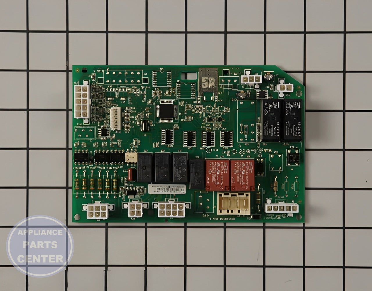 Control Board WPW10210789 - Detailed view of circuit board and timer
