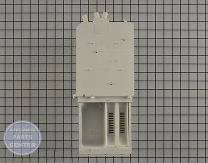 Maytag Whirlpool Dispenser Housing WPW10215637 - Installation in specific model showing key mounting points