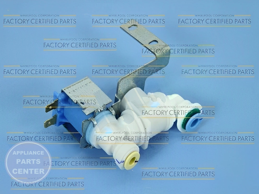 WHIRLPOOL REFRIGERATOR INLET VALVE WPW10217918 - Main view showing water flow control for Whirlpool refrigerators