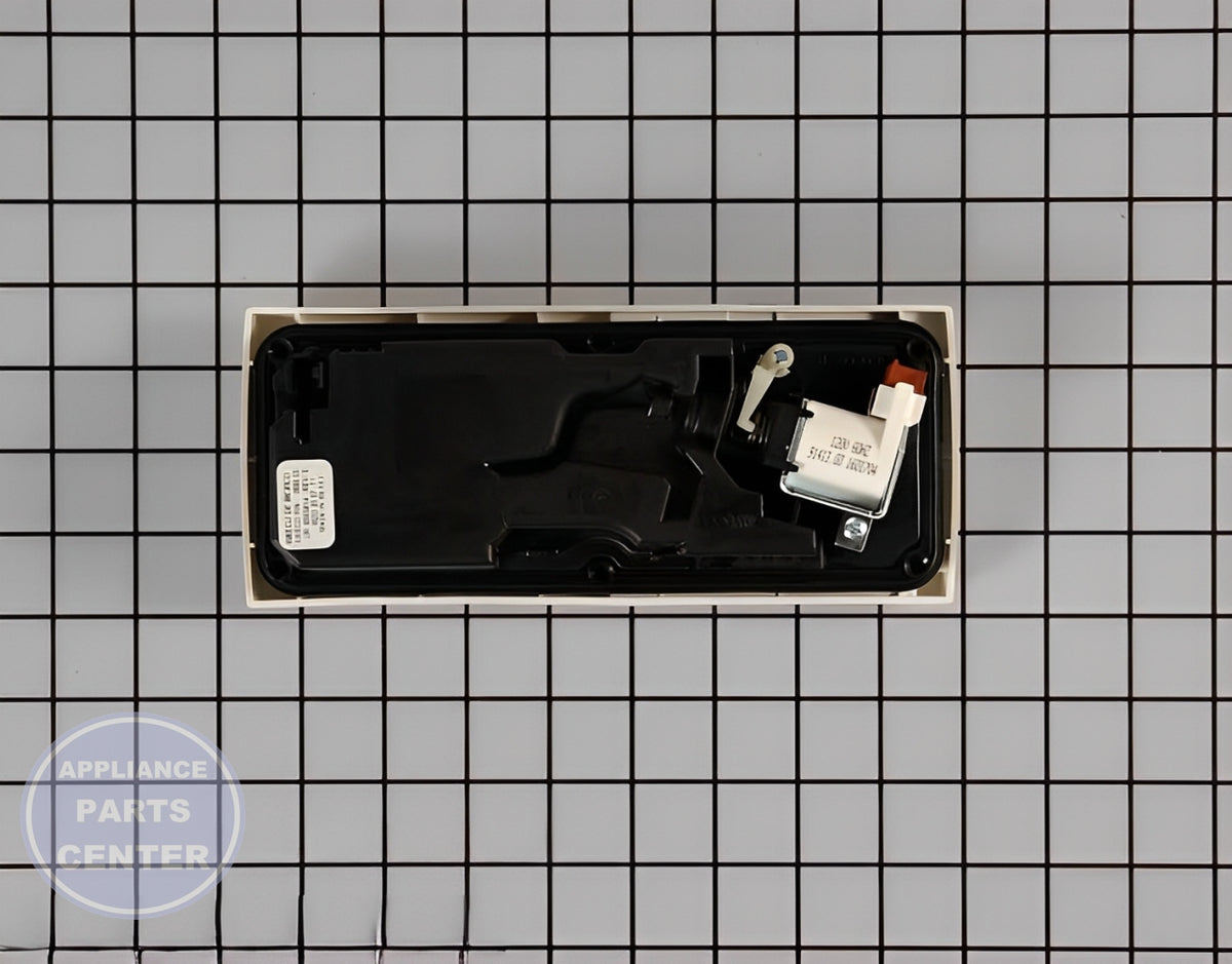 WHIRLPOOL DISHWASHER DETERGENT AND RINSE AID DISPENSER WPW10224428 - Detailed view of precise detergent delivery mechanism