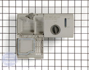 WHIRLPOOL DISHWASHER DETERGENT DISPENSER WPW10224430 - Main view showing detergent dispensing mechanism for multiple dishwasher models