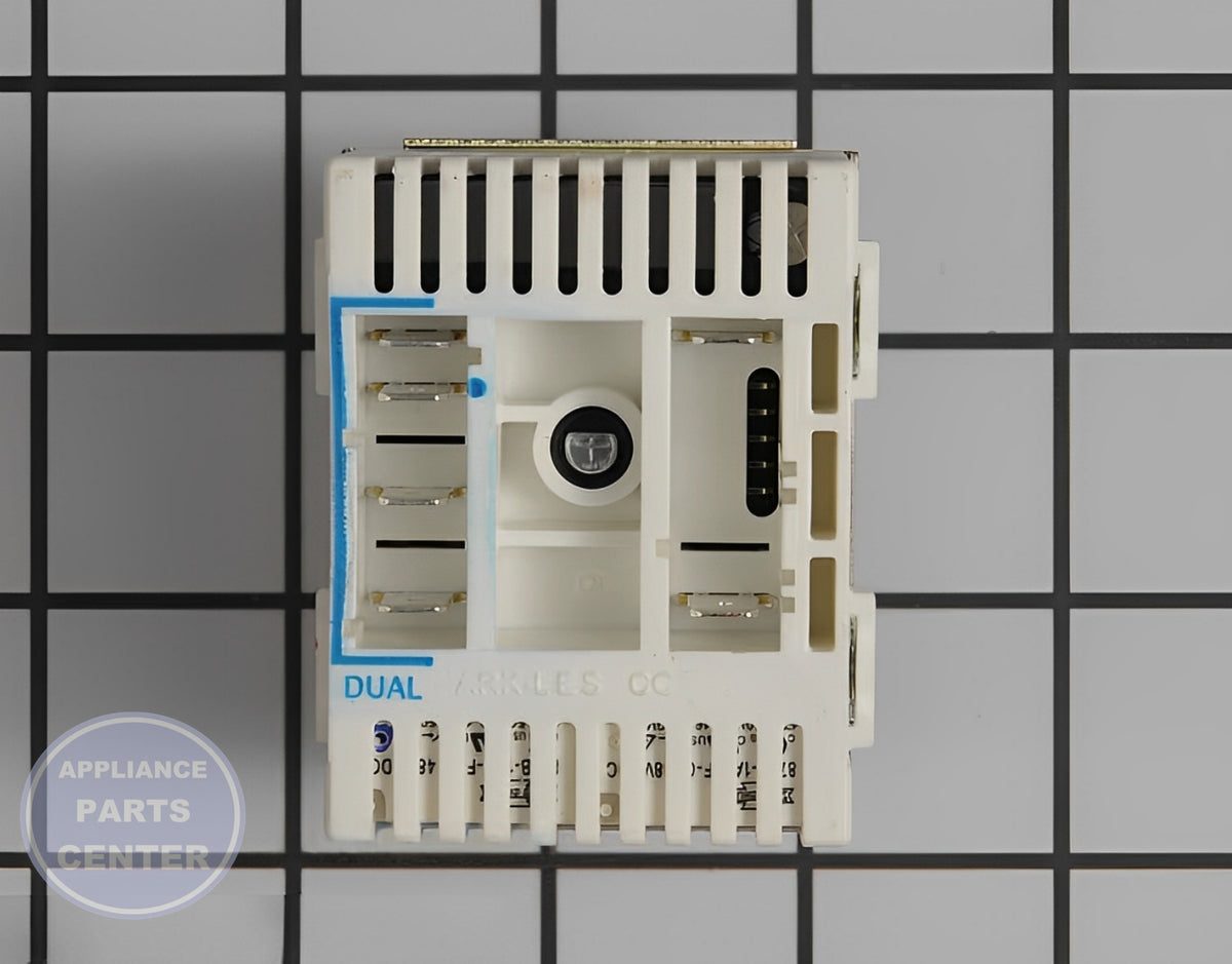 WHIRLPOOL INFINITE SWITCH WPW10234425 - Side view with precise specifications