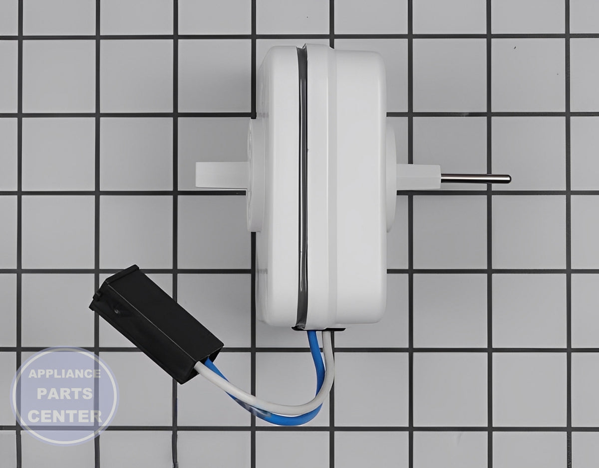 Refrigerator Evaporator Fan Motor WPW10236142 - Side view with durable design