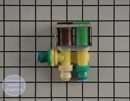 Water Inlet Valve WPW10238102 - Detailed view of valve assembly with specific technical details