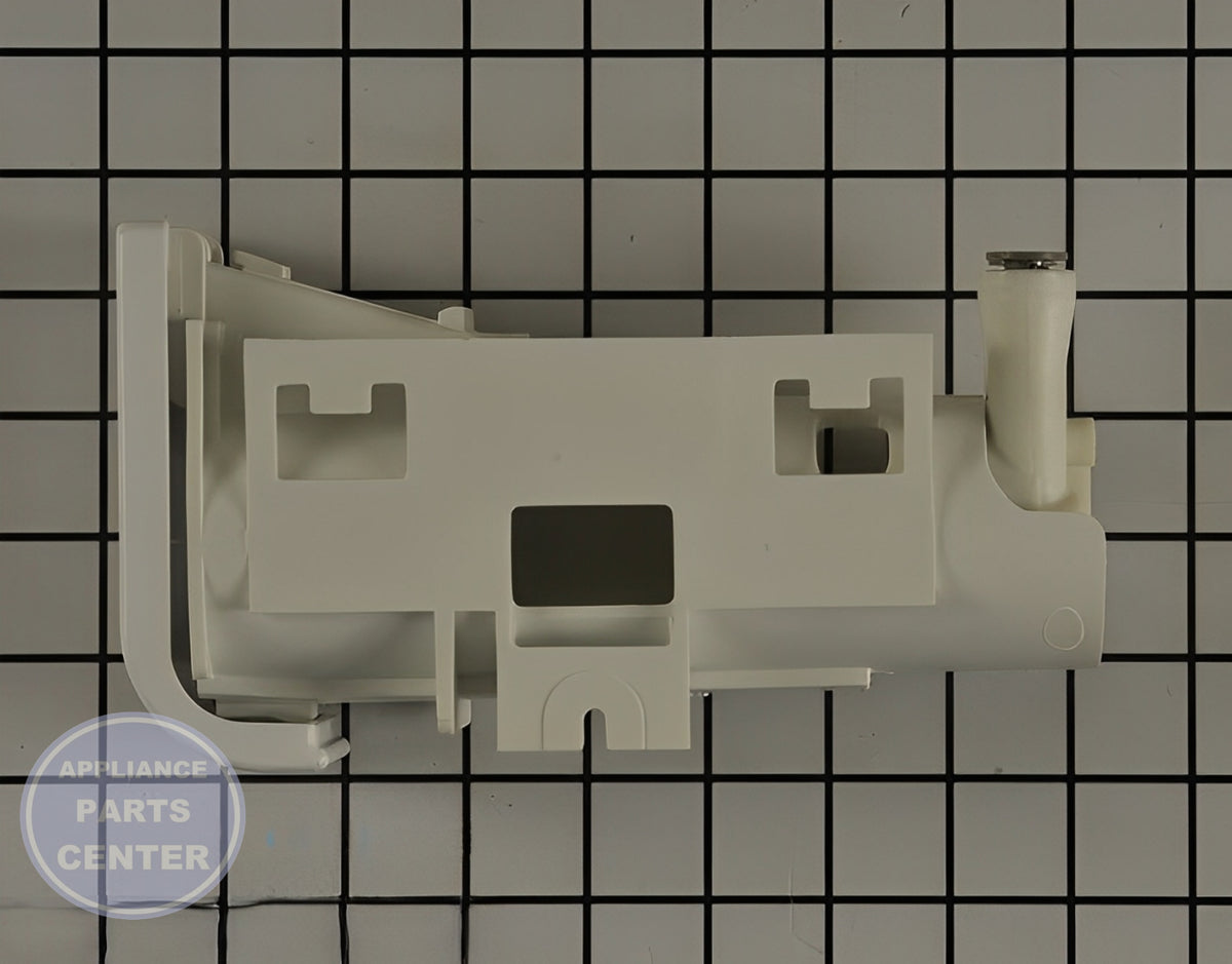WHIRLPOOL REFRIGERATOR HOUSING WPW10238123 - Side view with filter dimensions