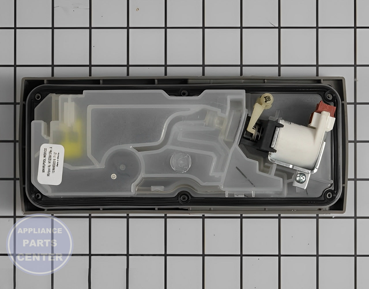 Detergent Dispenser WPW10238413 - Side view with precise measurements