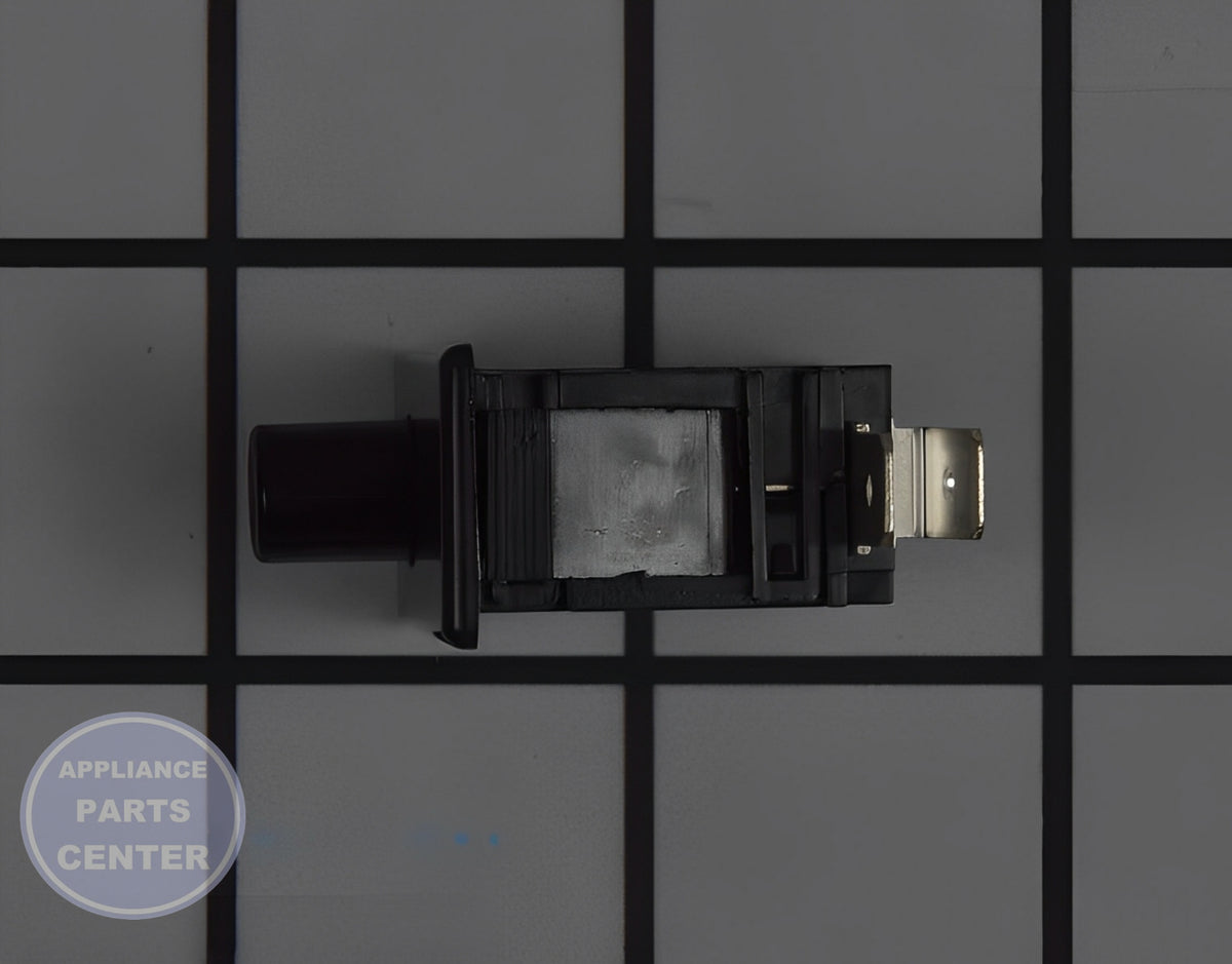 Start Switch WPW10242556 - Side view with 2.5 x 1.5 x 1 inches dimensions