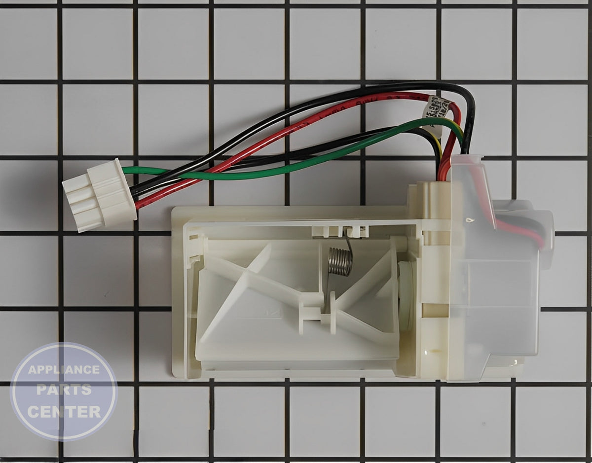 WHIRLPOOL REFRIGERATOR DAMPER WPW10257451 - Side view with thermostat specifications