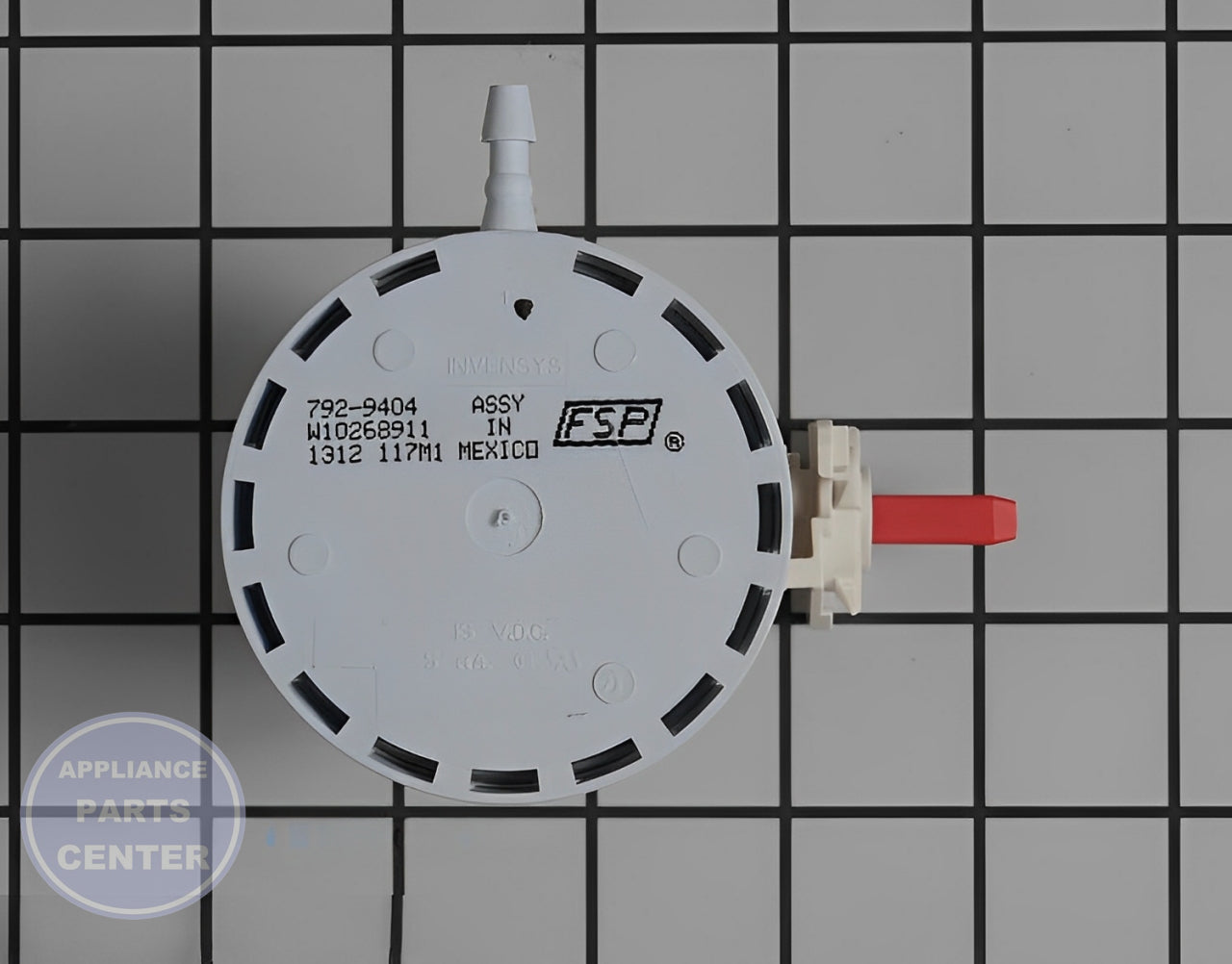 Pressure Switch WPW10268911 - Detailed view of water level control mechanism