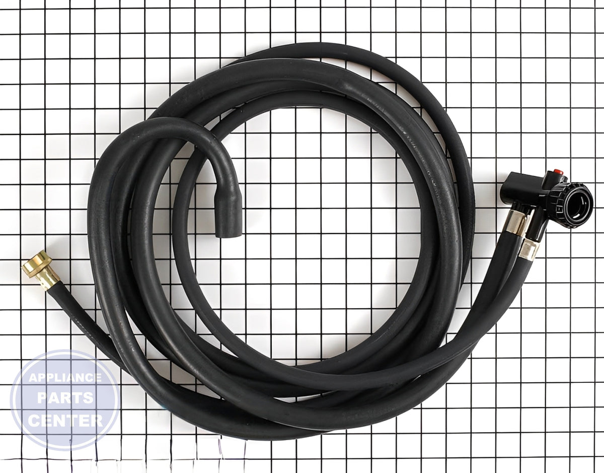 Whirlpool Drain and Fill Hose Assembly WPW10273574 - Main view showing flexible 6-foot hose for Whirlpool and Kenmore models