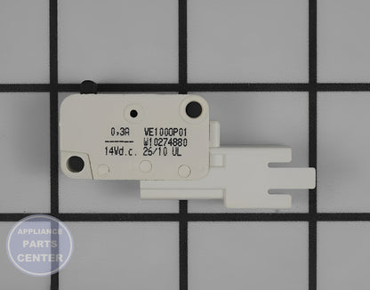 WHIRLPOOL SWITCH WPW10274880 - Main view showing durability for WPL Dishwasher models
