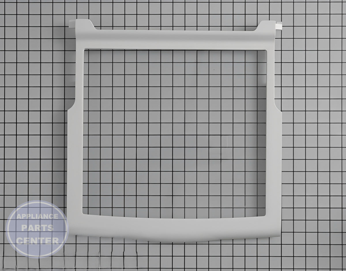 WHIRLPOOL REFRIGERATOR GLASS SHELF ASSEMBLY WPW10276348 - Main view showing sturdy support for various models