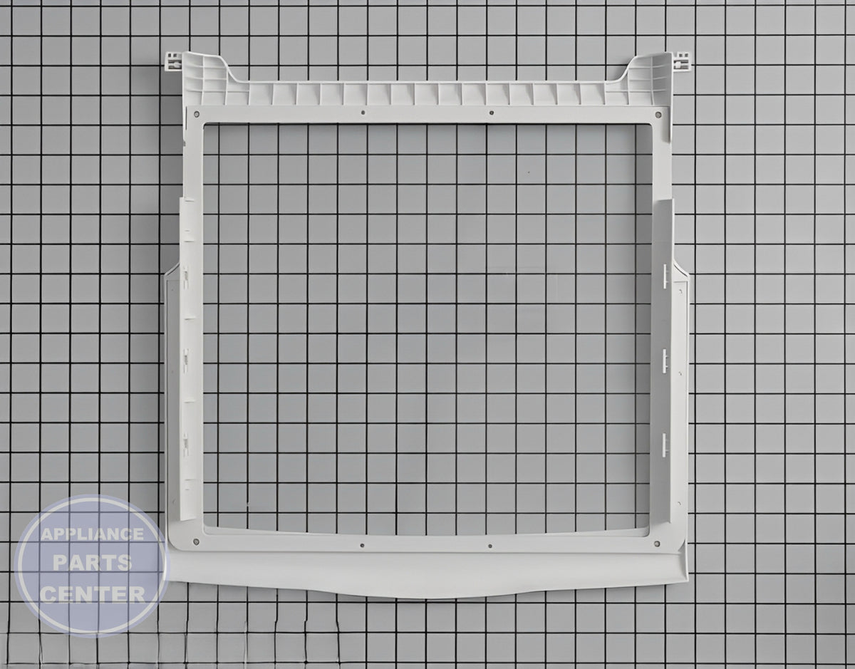 WHIRLPOOL REFRIGERATOR GLASS SHELF ASSEMBLY WPW10276348 - Detailed view of glass composition