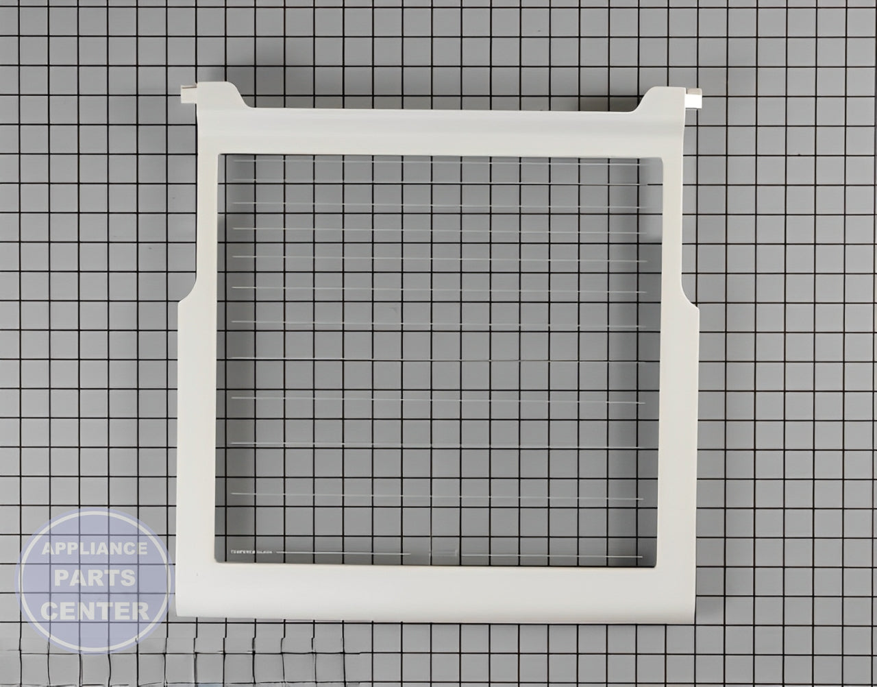 WHIRLPOOL REFRIGERATOR GLASS SHELF WPW10276354 - Main view showing sturdy support for various WPL models
