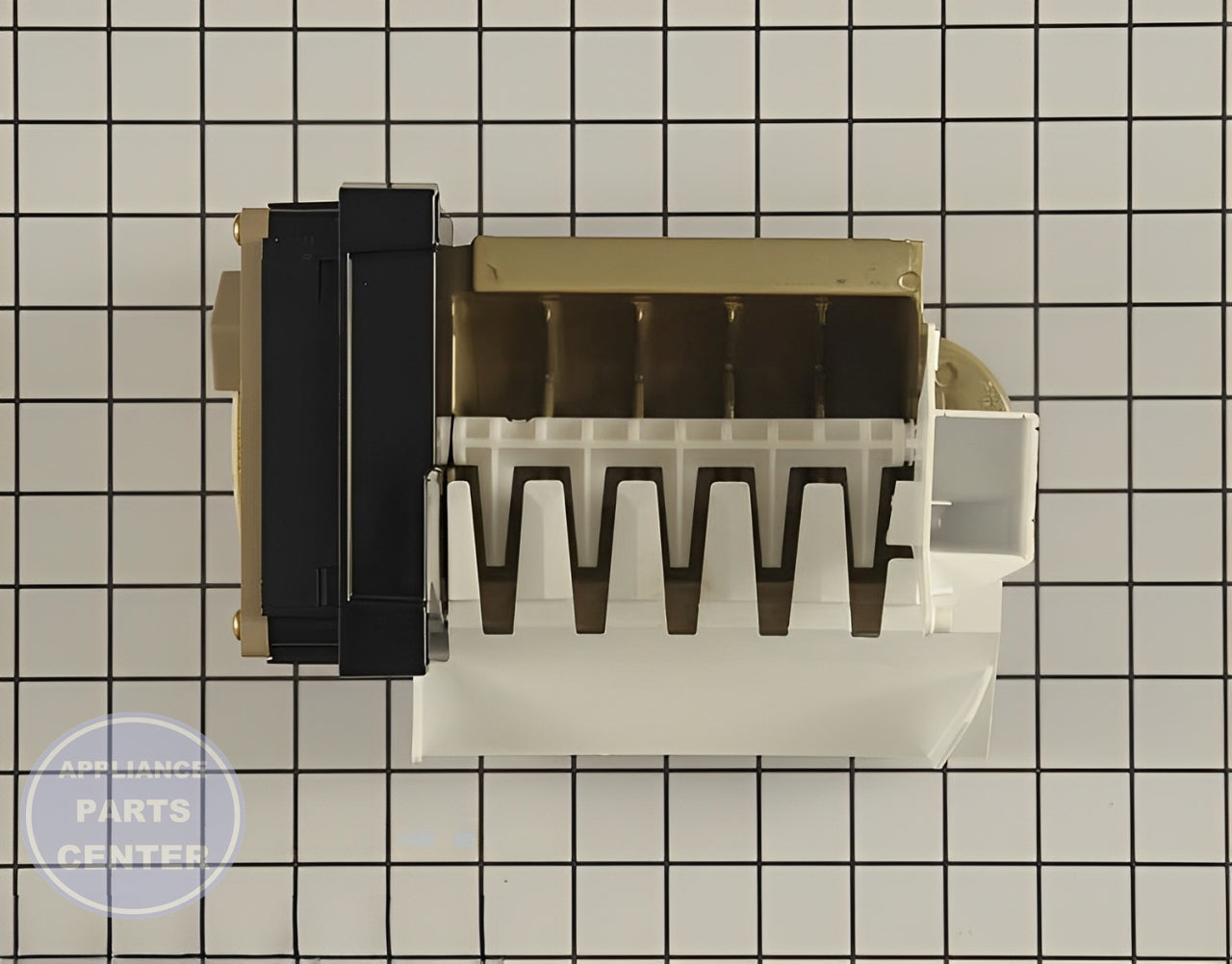 WHIRLPOOL REFRIGERATOR ICE MAKER WPW10277449 - Main view showing crystal-clear ice production for various models