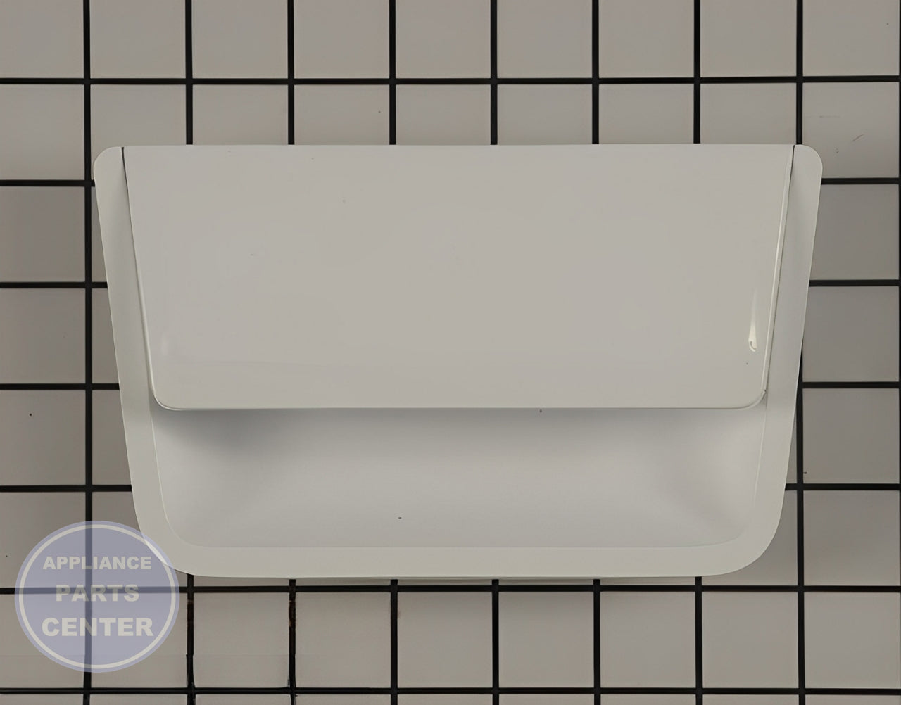 WHIRLPOOL WHITE DRYER HANDLE WPW10284182 - Main view showing ergonomic design for WPL Dryer models