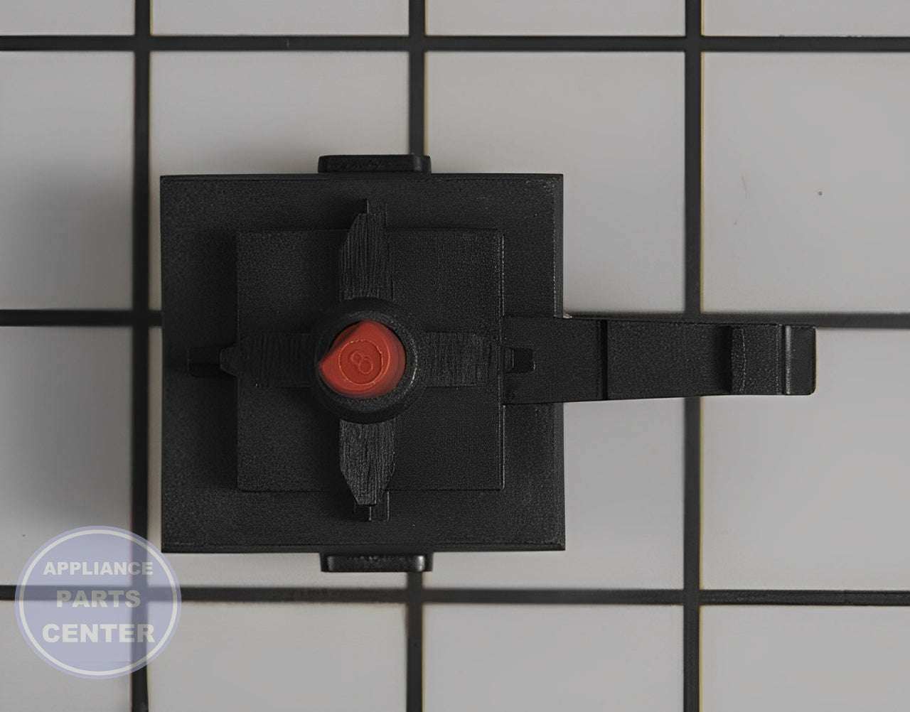 Selector Switch WPW10285517 - Side view with precise measurements and specs