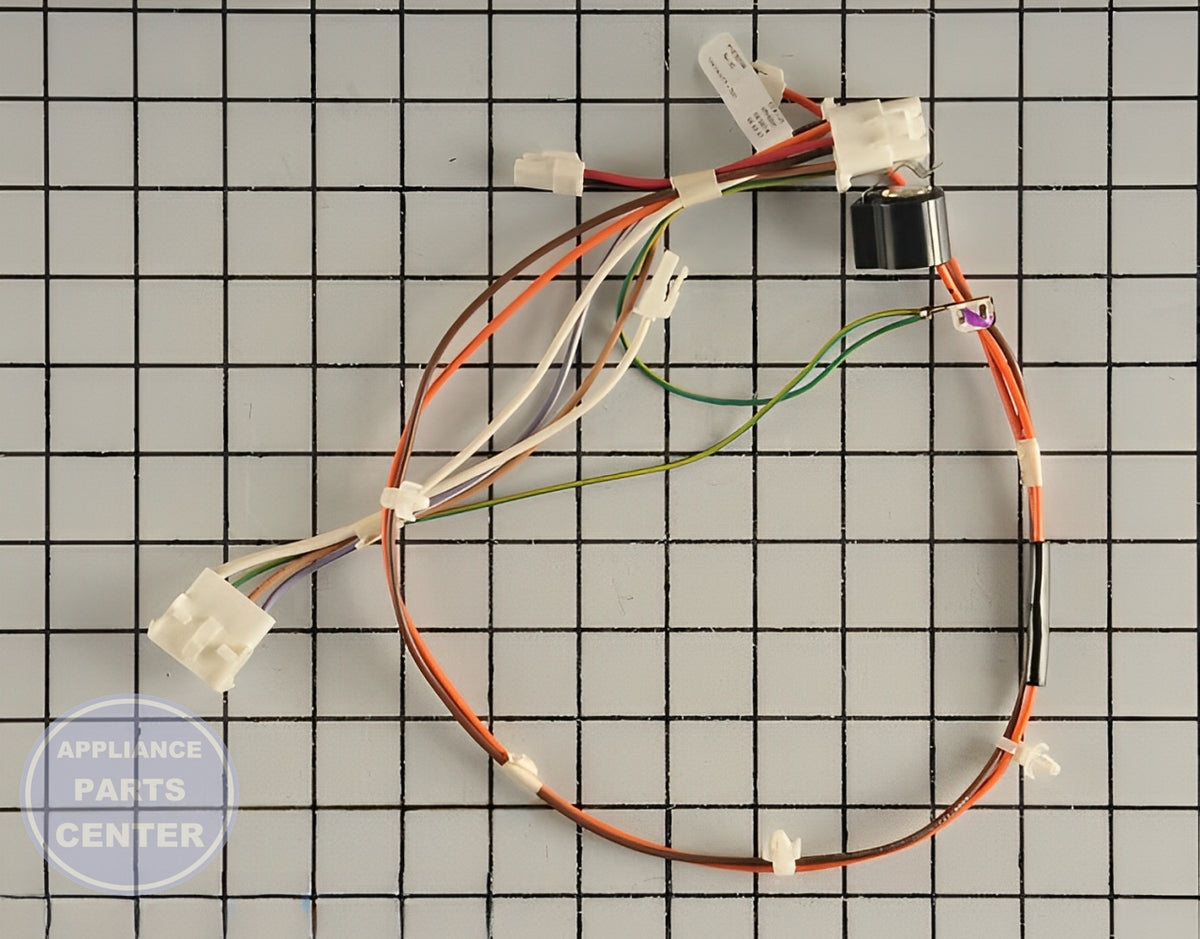 WHIRLPOOL REFRIGERATOR WIRE HARNESS WPW10290745 - Installation in WPL Refrigerator showing mounting points