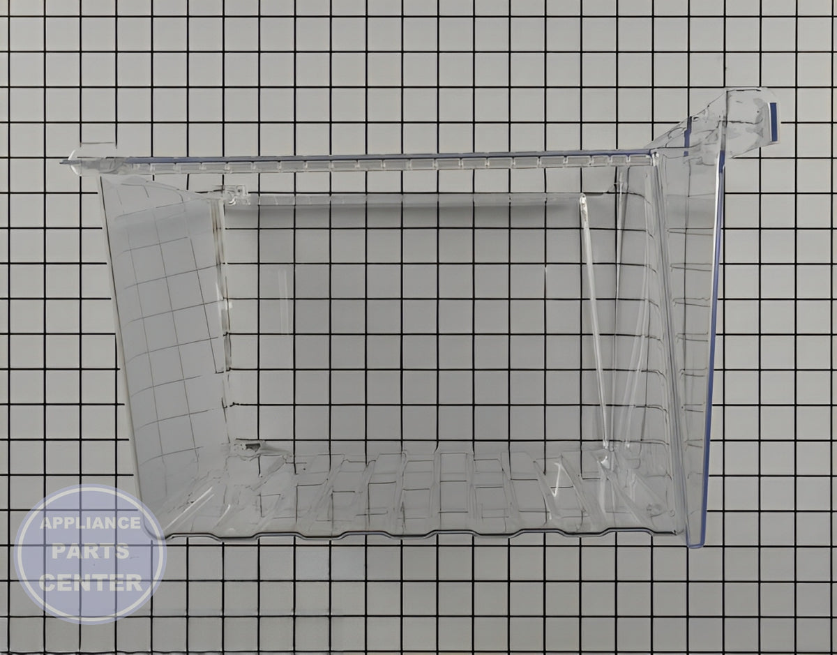 WHIRLPOOL CRISPER PAN WPW10292504 - Detailed view of sturdy construction and dimensions