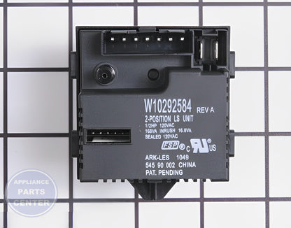 Maytag Pressure Switch WPW10292584 - Main view showing high water pressure support for Maytag, Whirlpool, Kenmore models