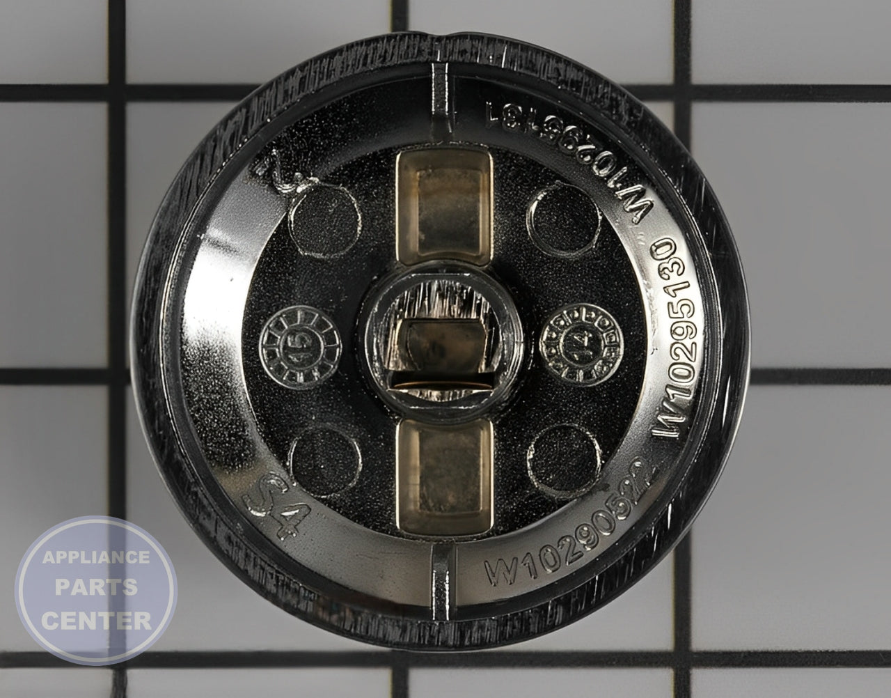 Knob WPW10295131 - Side view with X-inch diameter