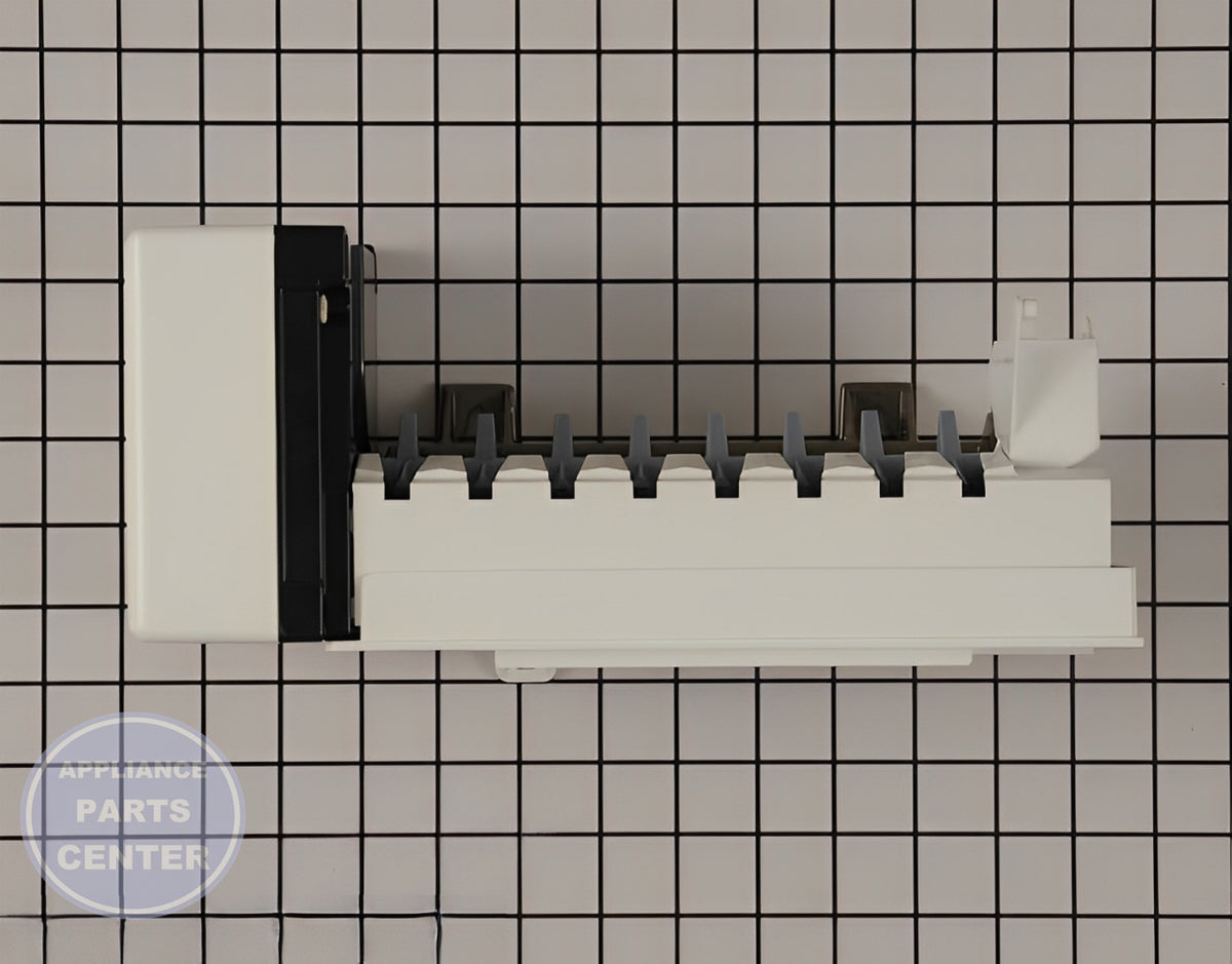 WHIRLPOOL REFRIGERATOR ICE MAKER ASSEMBLY WPW10300022 - Detailed view of high-quality ice maker