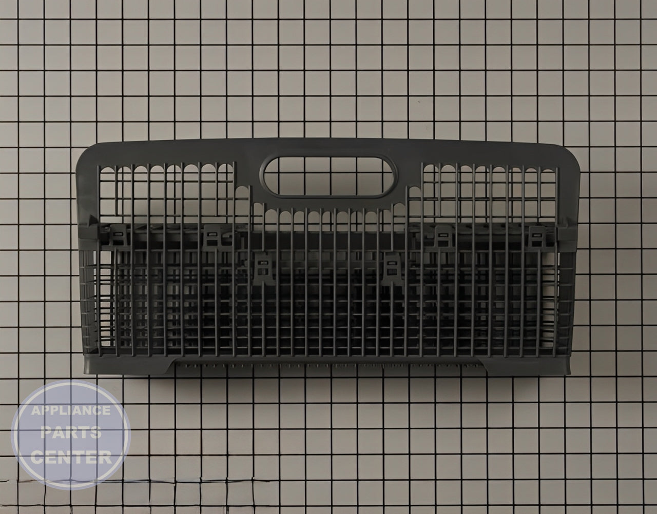 Silverware Basket WPW10311153 - Side view with 9.5" x 5.4" x 4.8" measurements