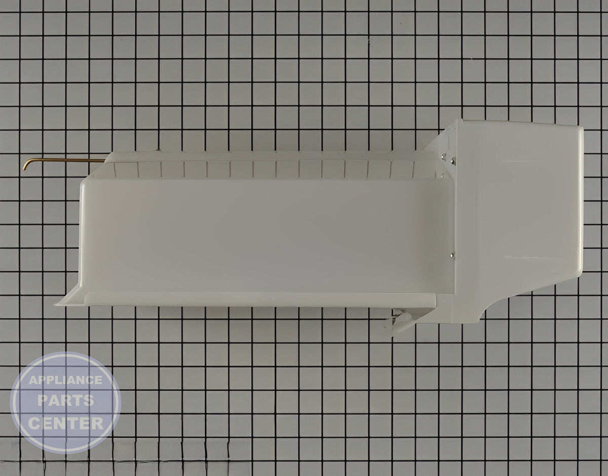 WHIRLPOOL REFRIGERATOR ICE CONTAINER WPW10312300 - Installation in WPL Refrigerator showing key mounting points