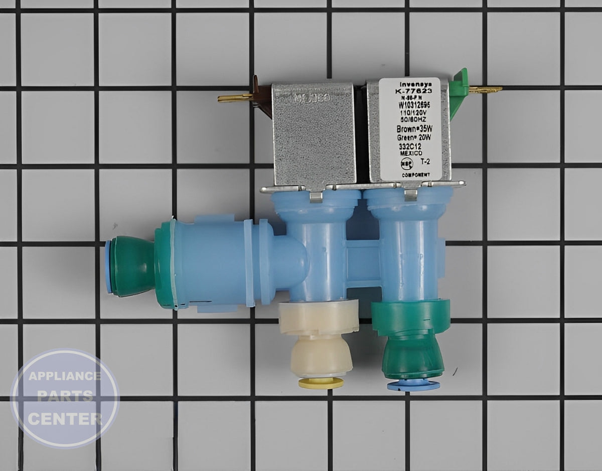 WHIRLPOOL WATER INLET VALVE WPW10312696 - Main view showing Valve & Float for WPL Refrigerator models