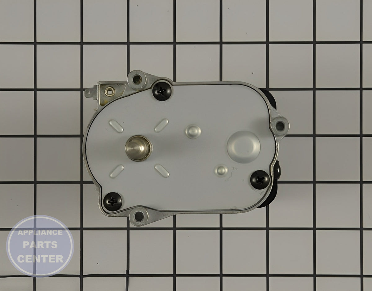 WHIRLPOOL REFRIGERATOR MOTOR WPW10317991 - Side view with precise measurements