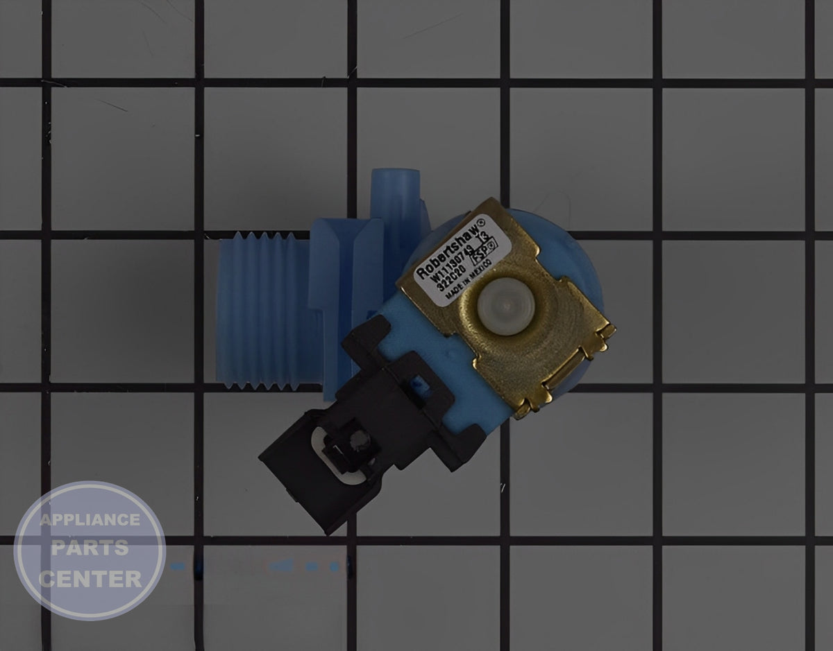 WHIRLPOOL DISHWASHER WATER INLET FILL VALVE WPW10327249 - Installation in WPL dishwasher showing key mounting points