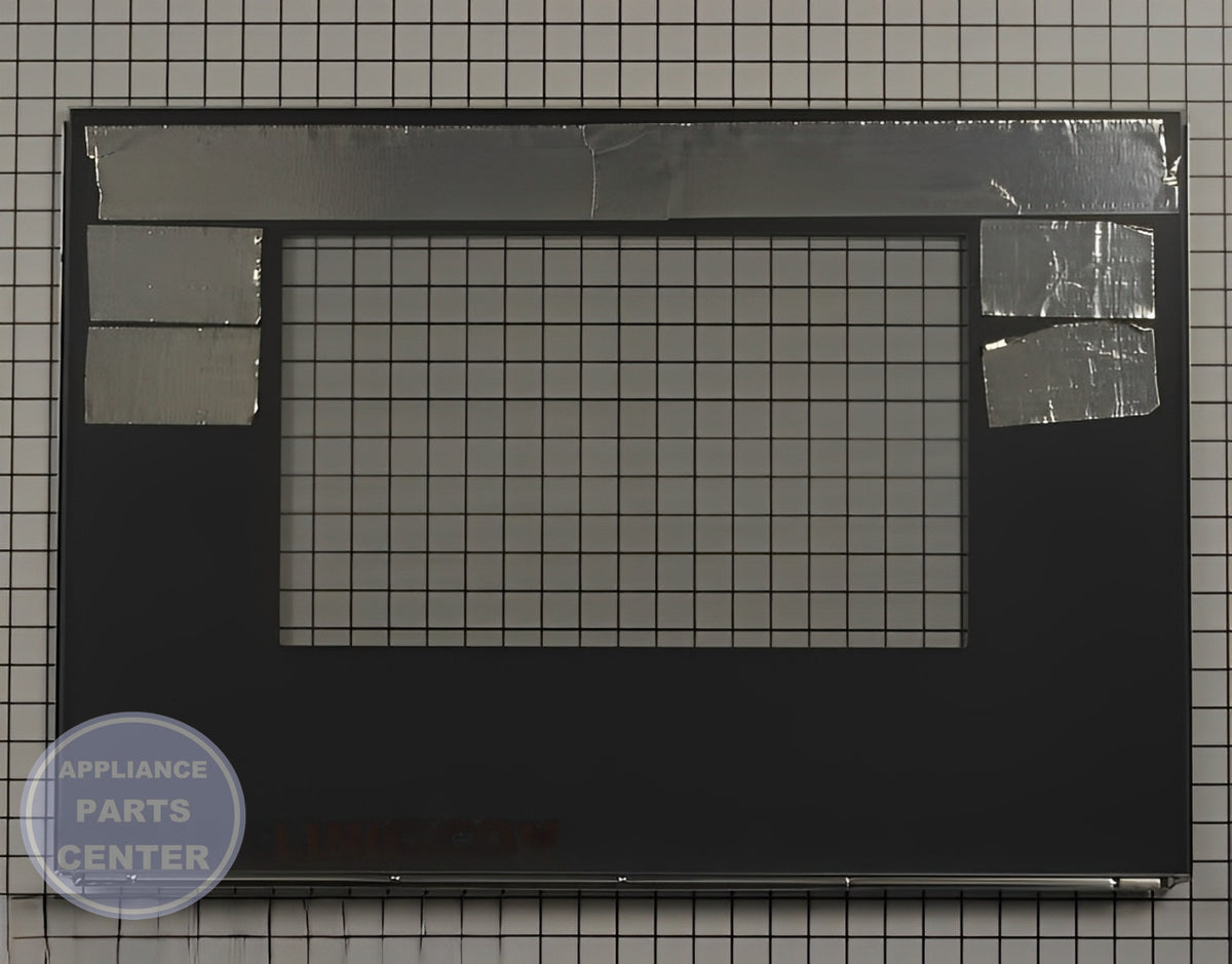 WHIRLPOOL DOOR GLASS WPW10330077 - Detailed view of durable tempered glass