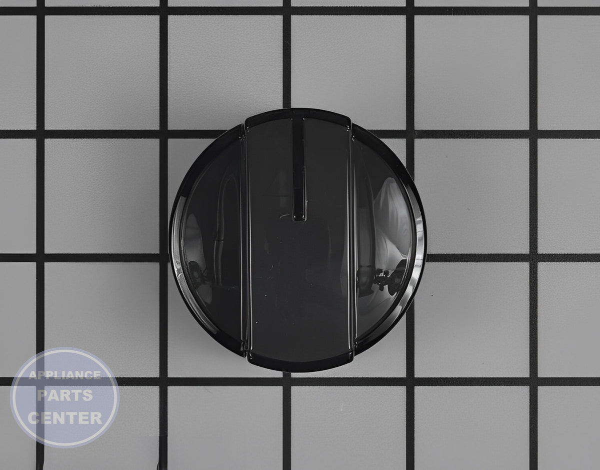 Whirlpool Range Burner Control Knob Black WPW10339442 - Main view showing precise cooking control for Whirlpool models