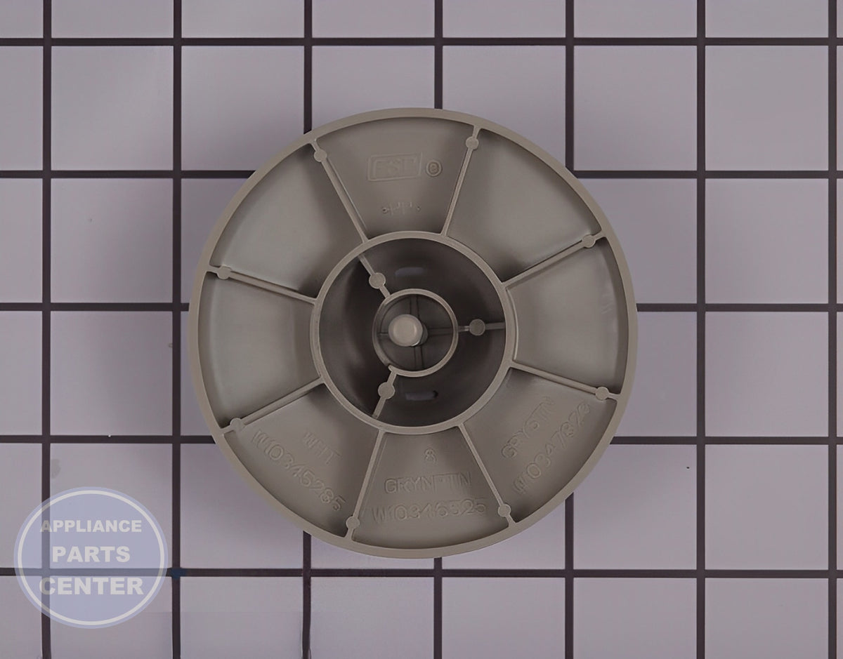 Dishwasher Float Assembly WPW10346525 - Side view with precise water level specs