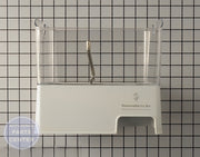 WHIRLPOOL REFRIGERATOR ICE MAKER BUCKET ASSEMBLY WPW10347093 - Main view showing 5 lbs ice storage for Whirlpool, Maytag, KitchenAid models