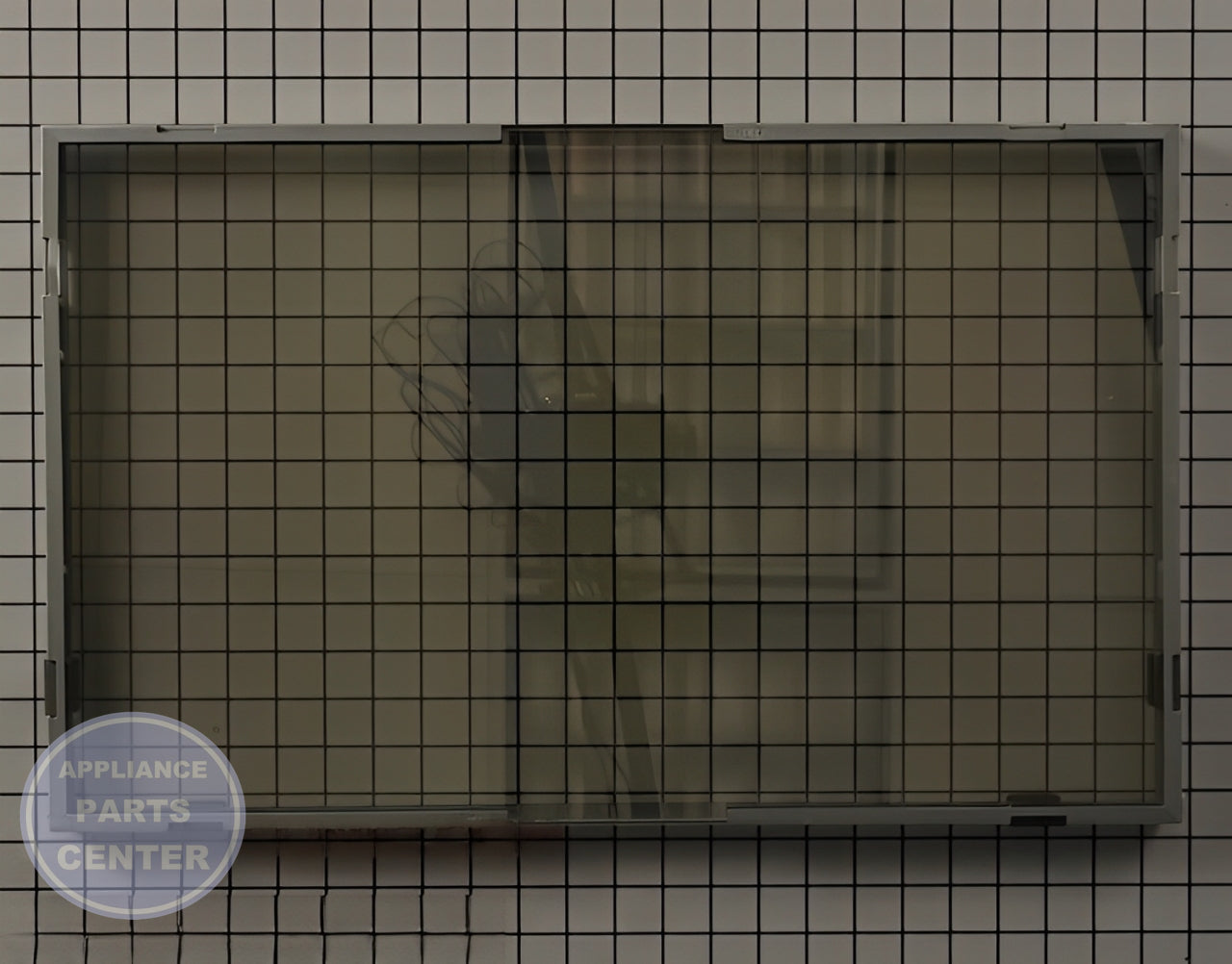 WHIRLPOOL STOVE MIDDLE DOOR GLASS PANEL WPW10347596 - Main view showing durable glass for WPL Microwave & Range/Stove/Oven
