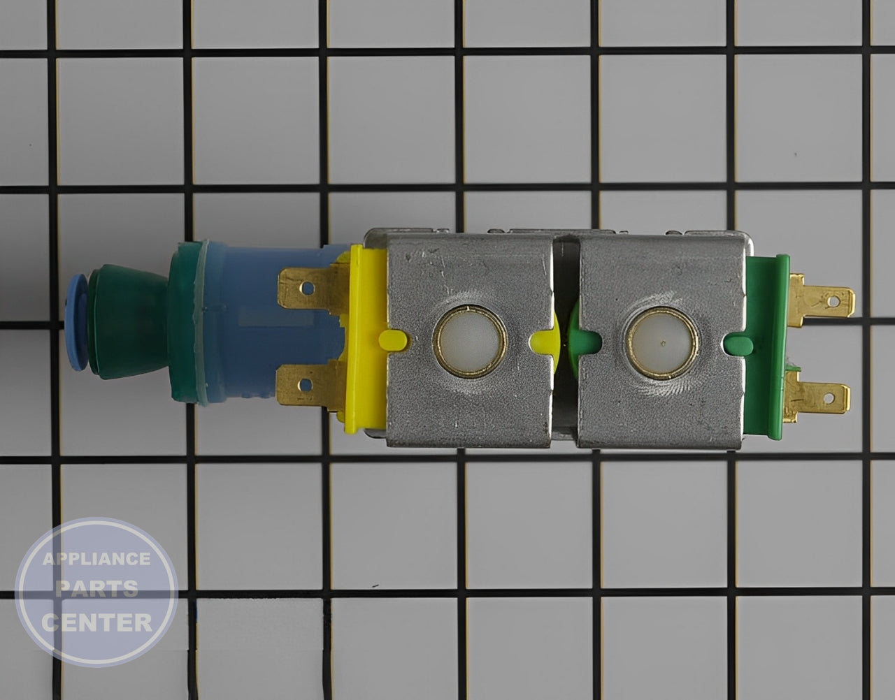 WHIRLPOOL WATER VALVE WPW10349187 - Detailed view of valve & float mechanism