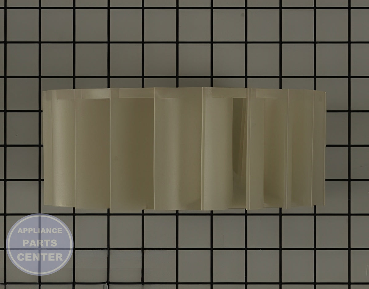 WHIRLPOOL WHEEL WPW10349492 - Detailed view of blower wheel and fan blade