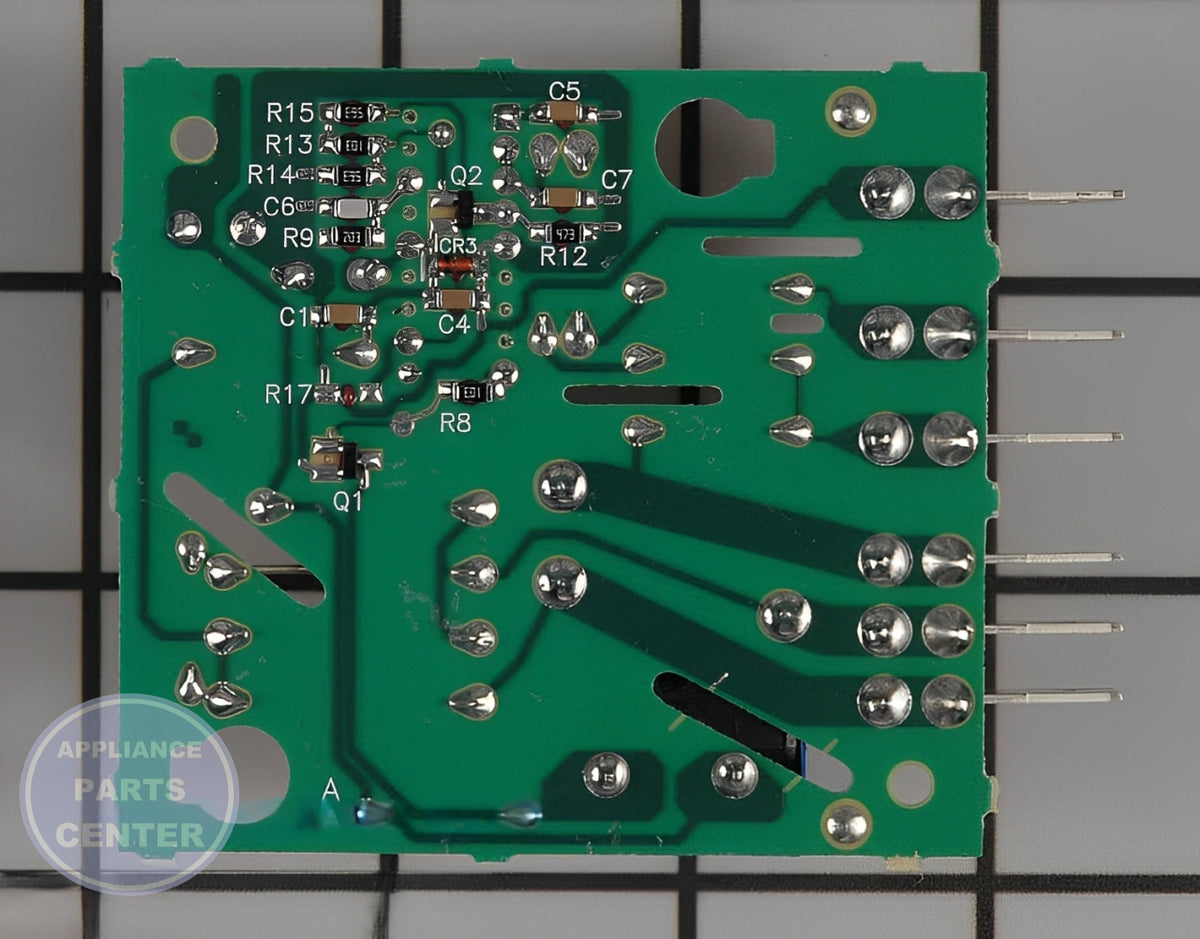 WHIRLPOOL REFRIGERATOR ELECTRONIC CONTROL BOARD WPW10352689 - Detailed view of circuit board timer