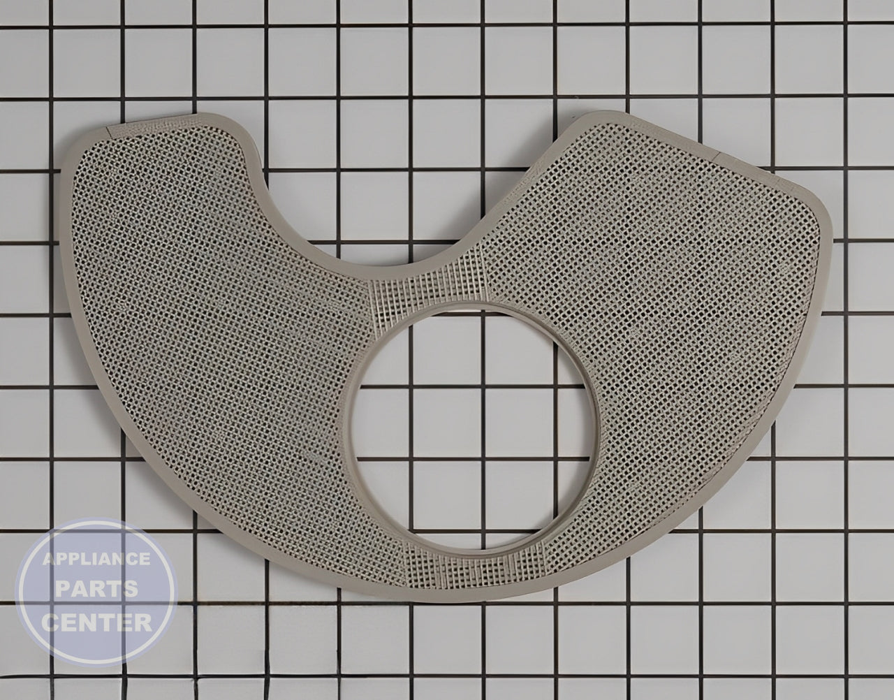 Amana Whirlpool Kenmore Inglis Ikea Dishwasher Screen Filter WPW10354786 - Main view showing efficient food particle trapping for sparkling dishes