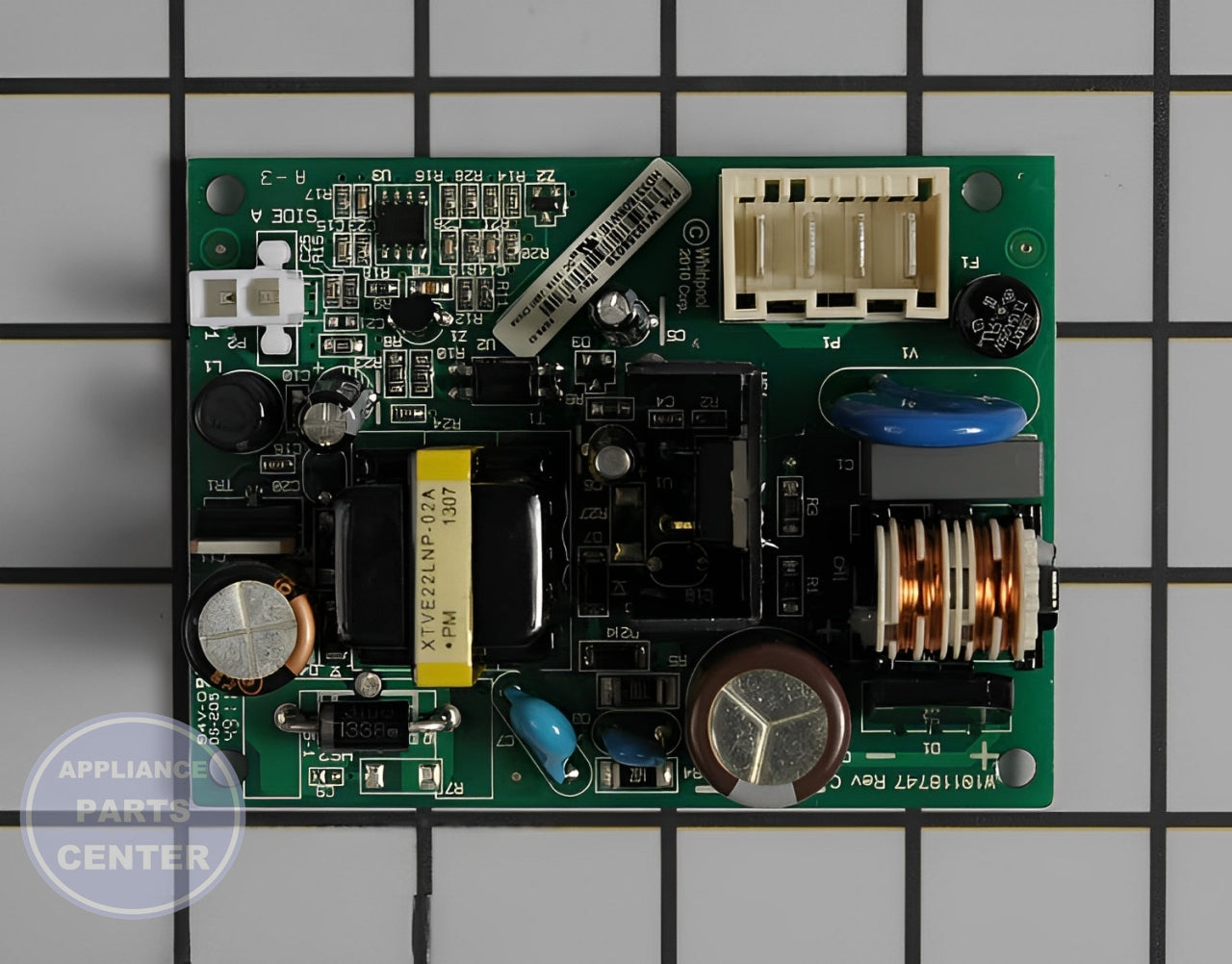 Whirlpool Main Control Board WPW10356039 - Main view showing Circuit Board & Timer for Amana, Maytag, Whirlpool, Kenmore, Jenn Air, KitchenAid, Ikea Refrigerators