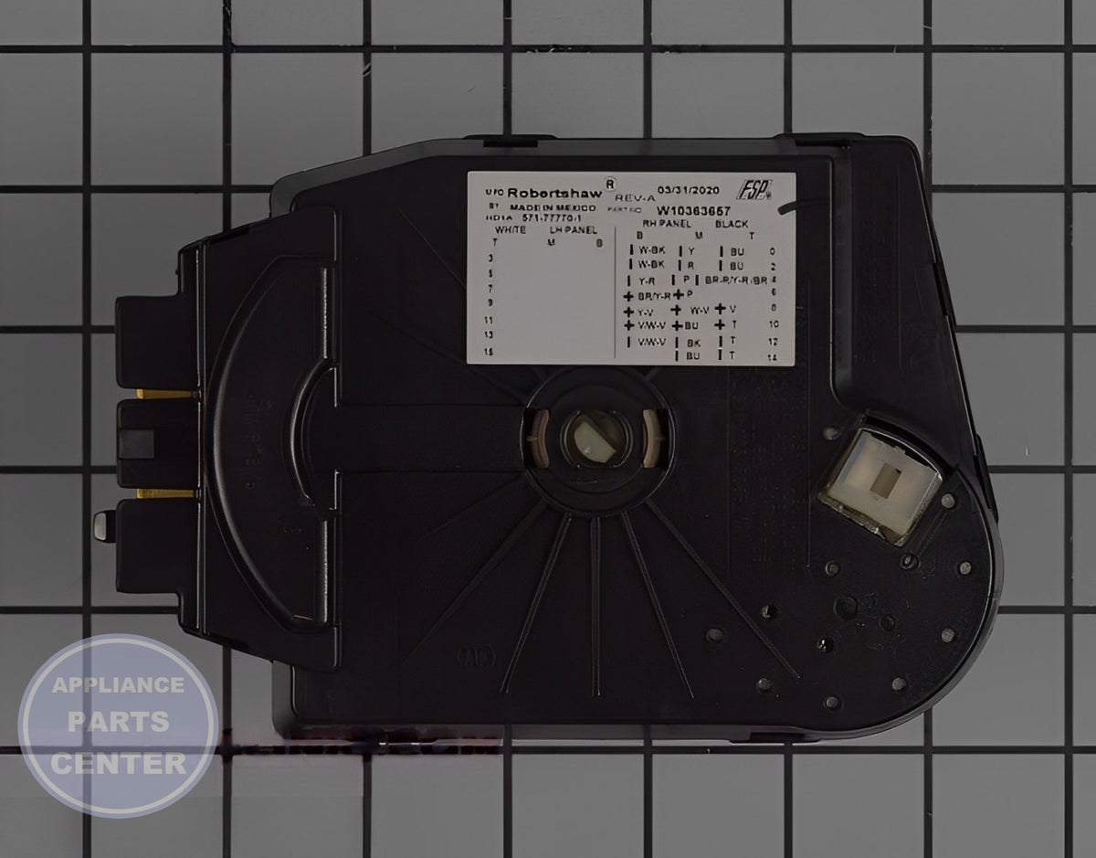 Amana Kenmore Timer WPW10363657 - Main view showing precise timing for Amana Kenmore models