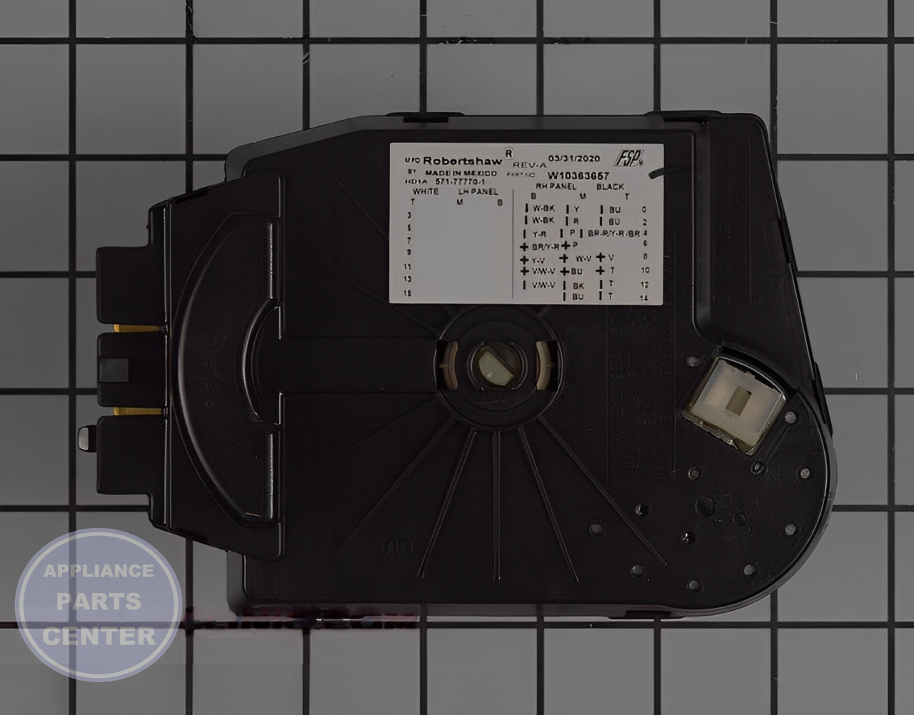 Amana Kenmore Timer WPW10363657 - Main view showing precise timing for Amana Kenmore models
