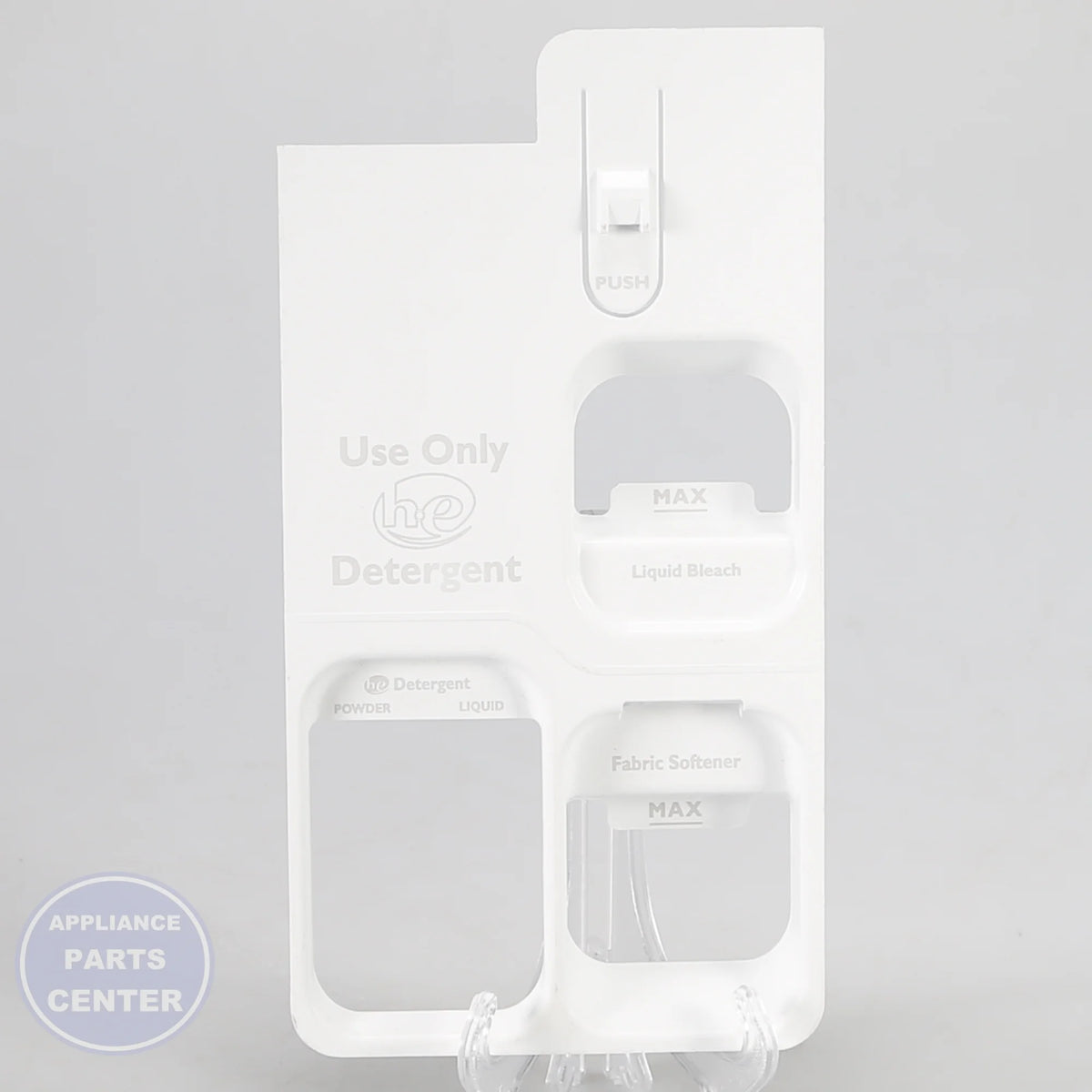 DISPENSER WPW10365887 - Side view with precise measurements for perfect fit