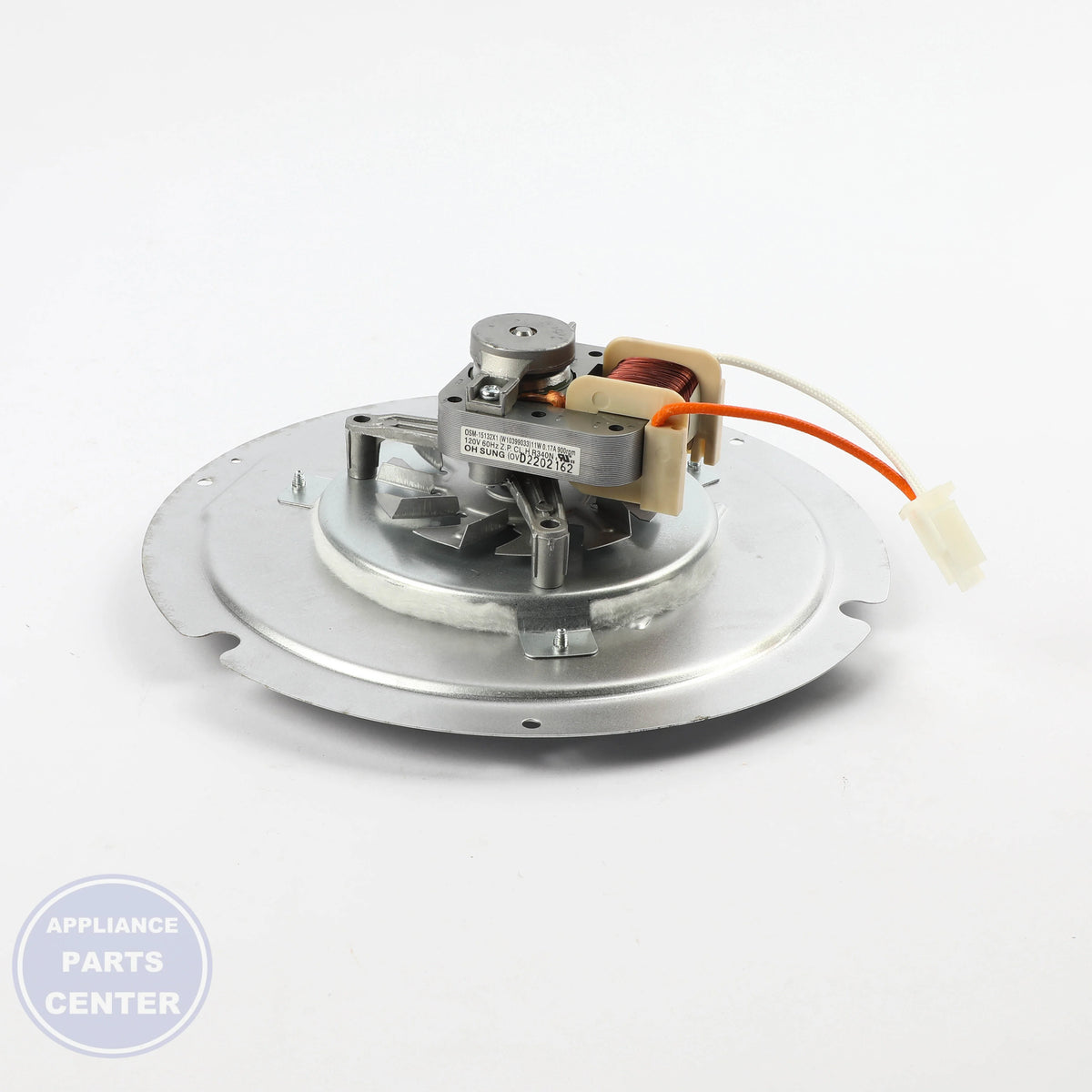FAN-CONVCT WPW10389555 - Side view with precise cooking specs