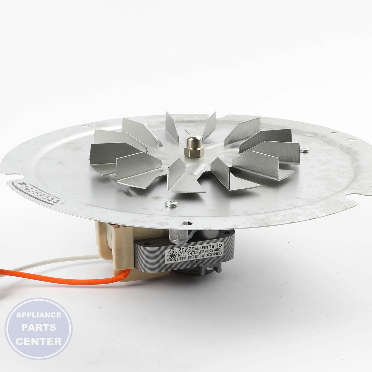 WPL FAN-CONVCT WPW10389555 - Installation in WPL model showing key mounting points