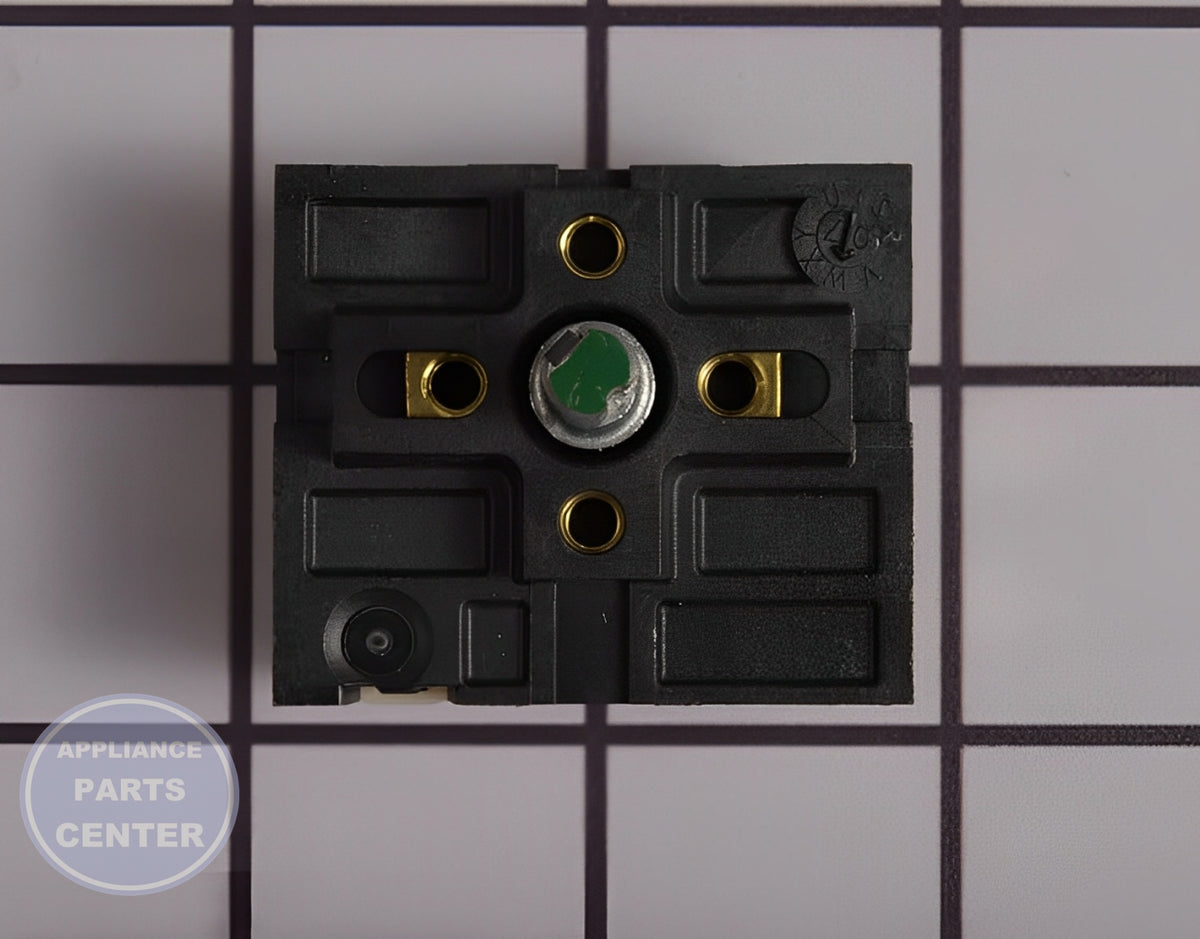 WHIRLPOOL INFINITE SWITCH WPW10391800 - Side view with precise measurements