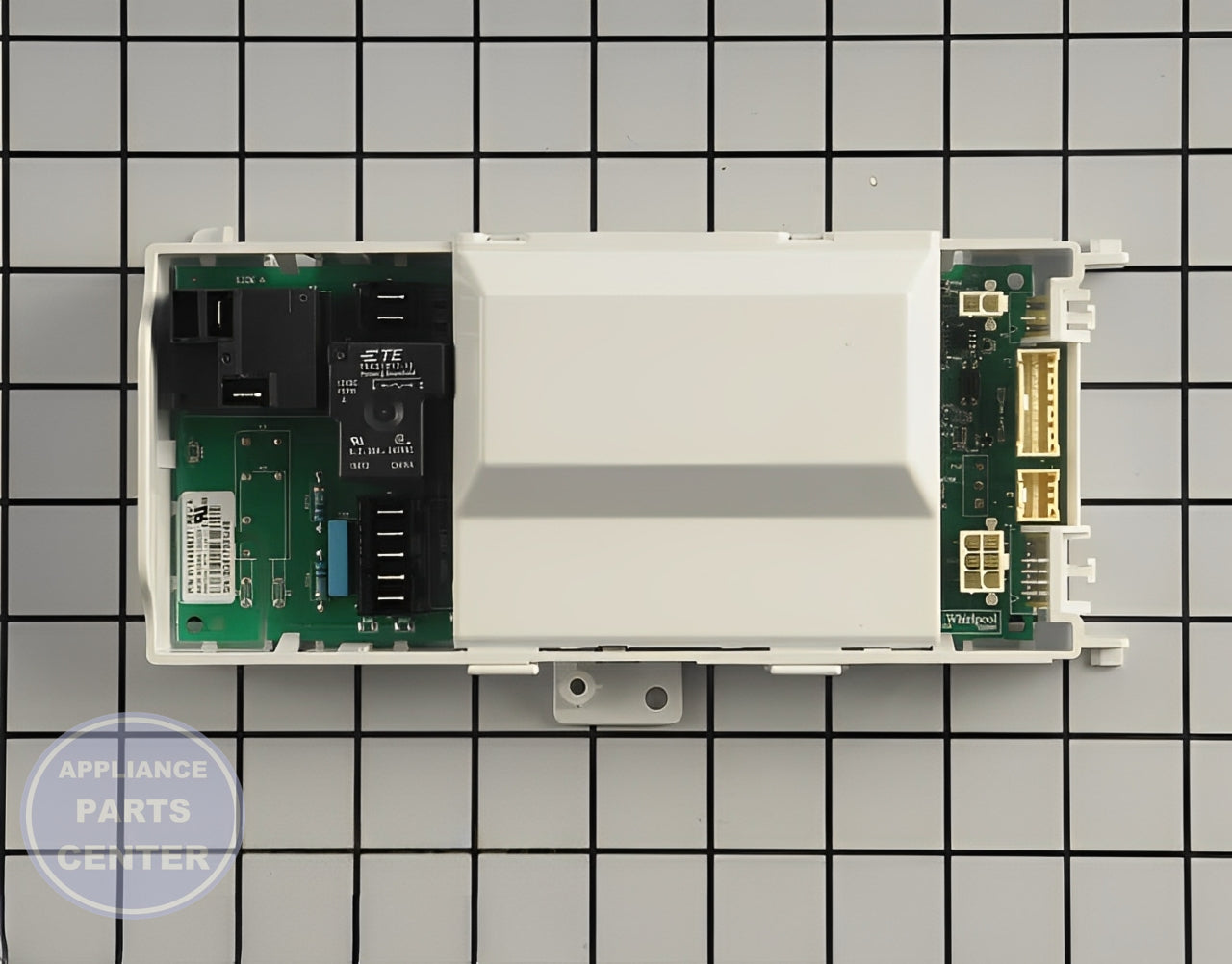 Maytag Whirlpool Control Board WPW10405827 - Installation in specified model showing mounting points