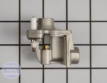 Amana Surface Burner Orifice Holder WPW10407680 - Main view showing precise gas flow for Amana, Maytag, Whirlpool, and more models